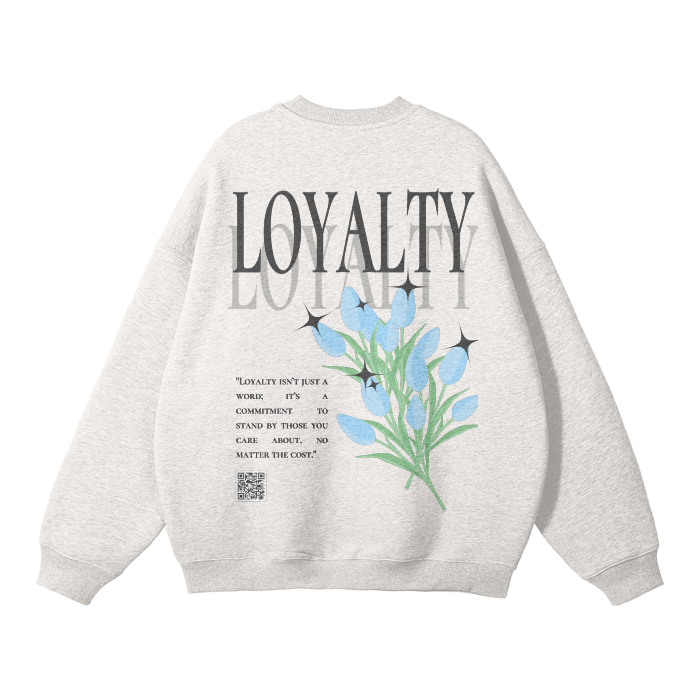 'LOYALTY' Graphic print Fleece sweatshirt