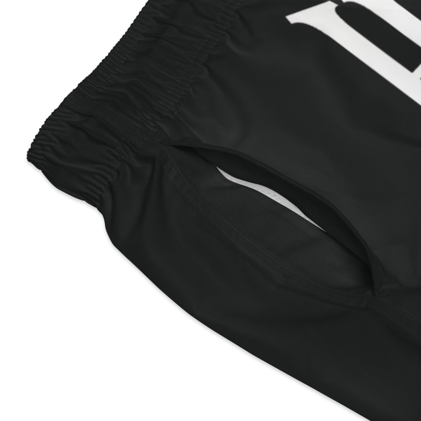 'HUMAN BEING' Graphic Swim shorts