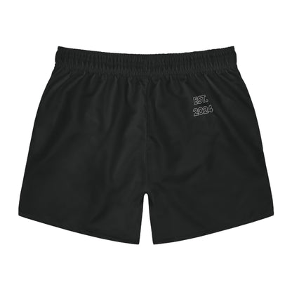 'HUMAN BEING' Graphic Swim shorts