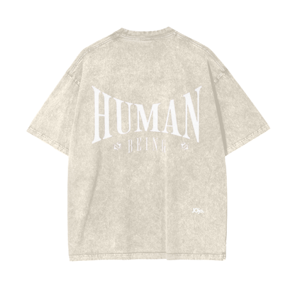 'HUMAN BEING' Graphic oversized tee