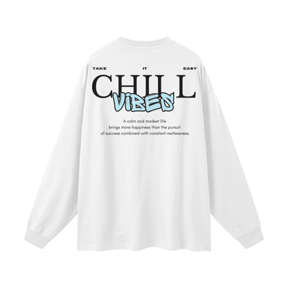 'Chill Vibes' Graphic long sleeved tee