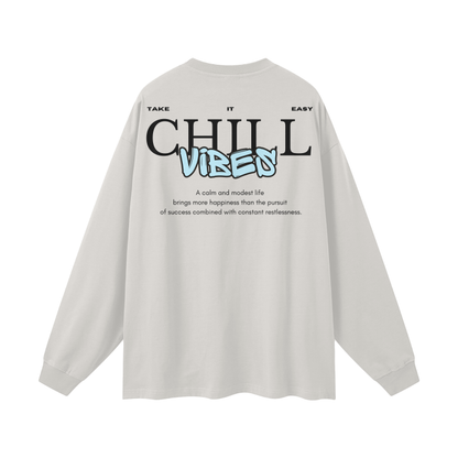 'Chill Vibes' Graphic long sleeved tee