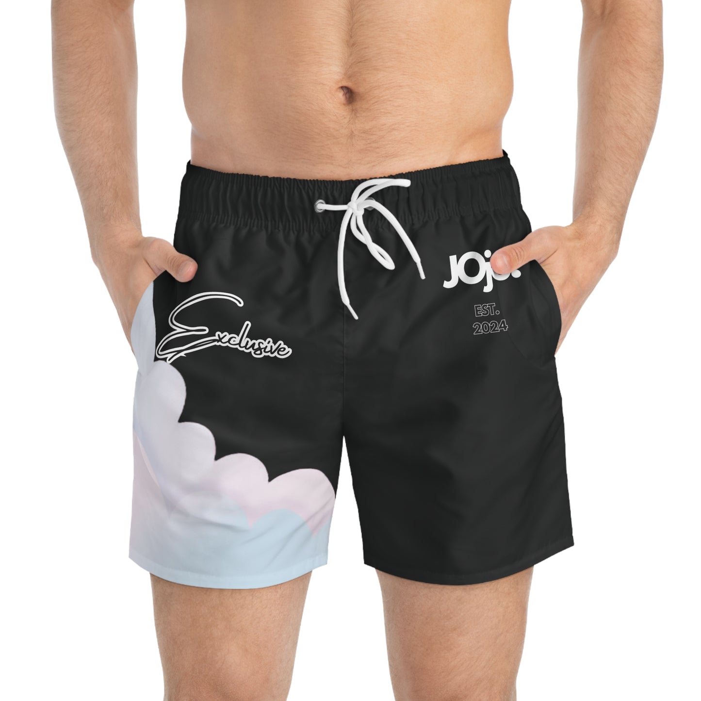 Cloud graphic swim shorts