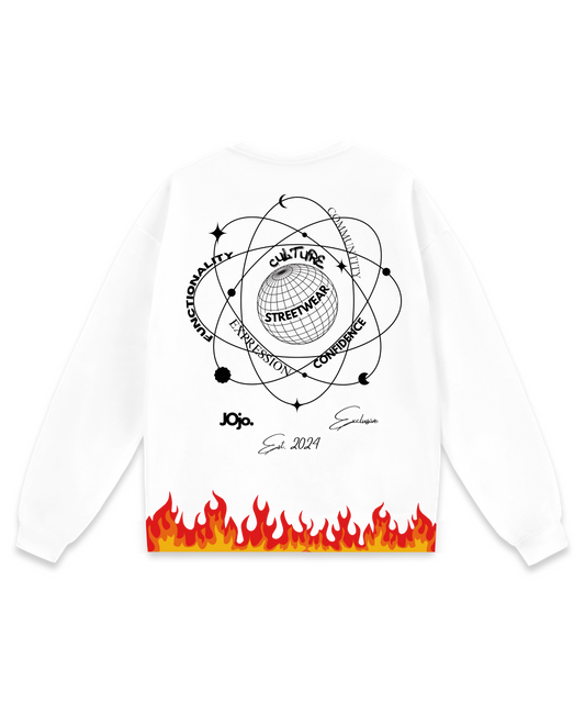 'The JOjo Universe' Flame graphic sweatshirt