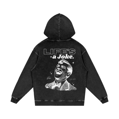 'Life's a joke' Graphic print hoodie