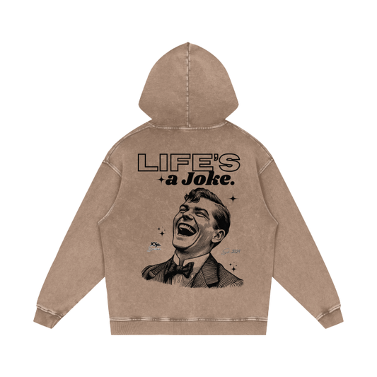 'Life's a joke' Graphic print hoodie