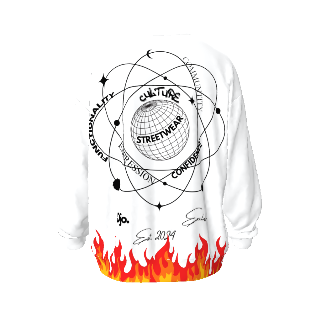 'The JOjo Universe' Flame graphic sweatshirt