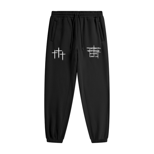 'Luke 1:37" Graphic print jogger