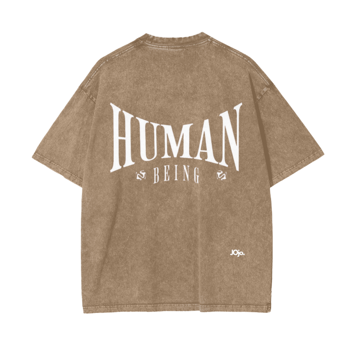 'HUMAN BEING' Graphic oversized tee