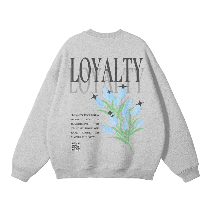 'LOYALTY' Graphic print Fleece sweatshirt