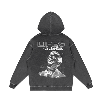 'Life's a joke' Graphic print hoodie