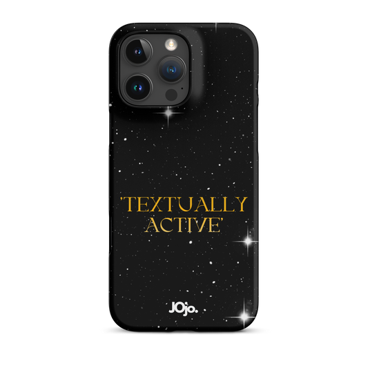 'Textually active' Graphic Snap case for iPhone